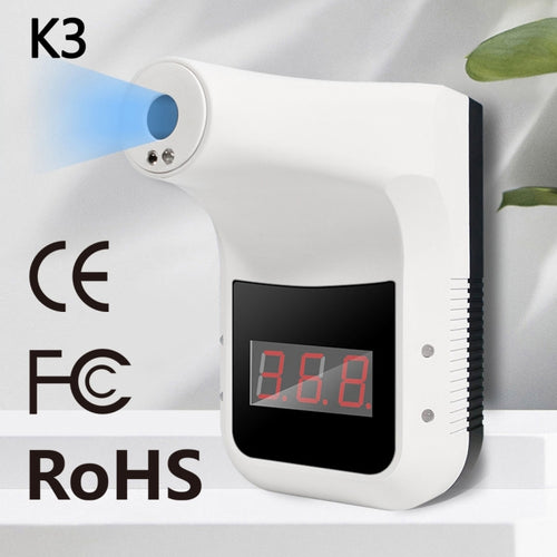 K3 เครื่องวัดอุณหภูมิอินฟราเรดร่างกายแบบไม่สัมผัสหน้าผากแบบแฮนด์ฟรี, K3
