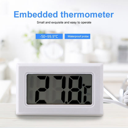 เครื่องวัดอุณหภูมิดิจิตอลในร่ม LCD ขนาดเล็ก (จอแสดงผลเซลเซียส), (Celsius Display) (Black), (Celsius Display) (White)