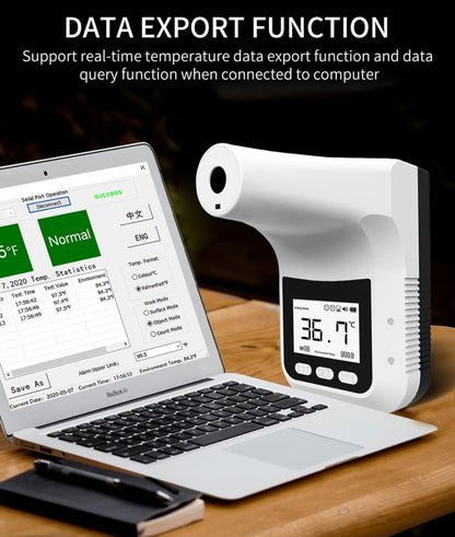 K3 Pro แฮนด์ฟรีแบบไม่สัมผัสหน้าผากร่างกายเซ็นเซอร์ระยะทางที่ไวต่อแสงเครื่องวัดอุณหภูมิอินฟราเรด, หน้าจอแสดงผล LCD 2.8 นิ้ว, K3 Pro