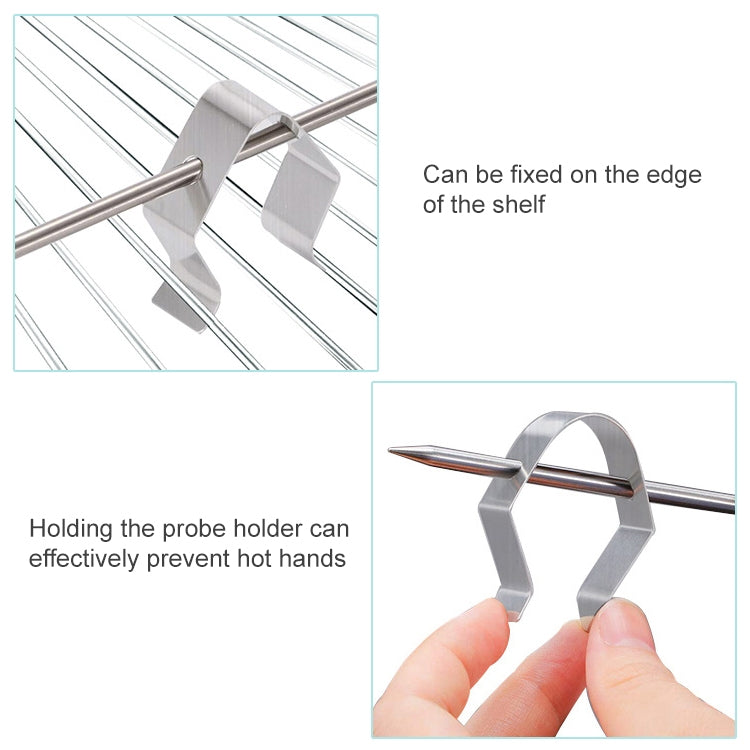 10 PCS Home Kitchen BBQ Grill Probe Holder, ข้อมูลจำเพาะ: Single Hole Probe Holder, Single Hole