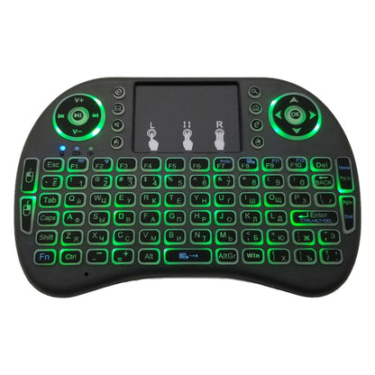 ภาษาที่รองรับ: Russian i8 Air Mouse Wireless Backlight Keyboard with Touchpad for Android TV Box & Smart TV & PC Tablet & Xbox360 & PS3 & HTPC/IPTV, Russian