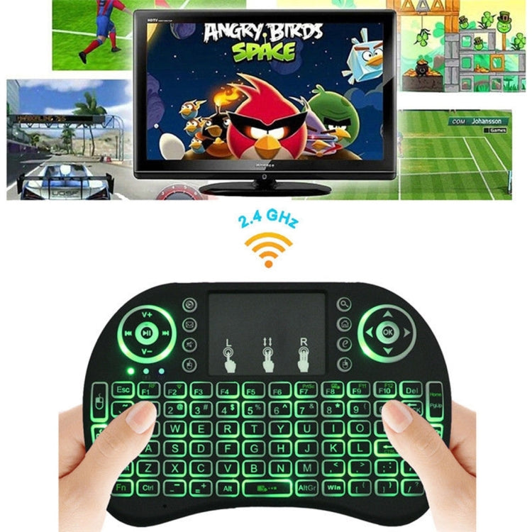 ภาษาที่รองรับ: แป้นพิมพ์แบ็คไลท์ไร้สาย i8 Air Mouse ของไต้หวันพร้อมทัชแพดสำหรับ Android TV Box & Smart TV & PC Tablet & Xbox360 & PS3 & HTPC/IPTV, Taiwanese