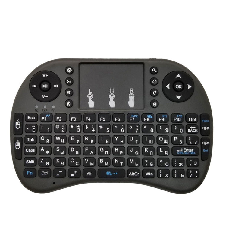 ภาษาที่รองรับ: Russian i8 Air Mouse คีย์บอร์ดไร้สายพร้อมทัชแพดสำหรับ Android TV Box & Smart TV & PC Tablet & Xbox360 & PS3 & HTPC/IPTV