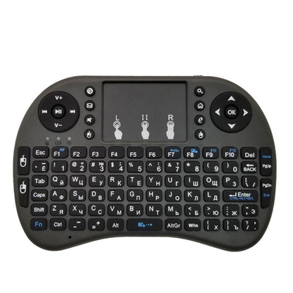 ภาษาที่รองรับ: Russian i8 Air Mouse คีย์บอร์ดไร้สายพร้อมทัชแพดสำหรับ Android TV Box & Smart TV & PC Tablet & Xbox360 & PS3 & HTPC/IPTV