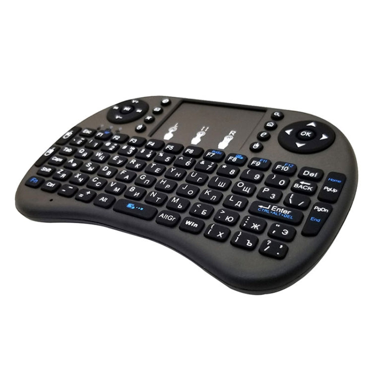 ภาษาที่รองรับ: Russian i8 Air Mouse คีย์บอร์ดไร้สายพร้อมทัชแพดสำหรับ Android TV Box & Smart TV & PC Tablet & Xbox360 & PS3 & HTPC/IPTV