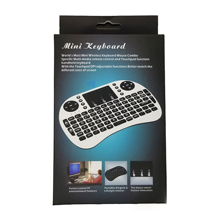 ภาษาที่รองรับ: Russian i8 Air Mouse คีย์บอร์ดไร้สายพร้อมทัชแพดสำหรับ Android TV Box & Smart TV & PC Tablet & Xbox360 & PS3 & HTPC/IPTV