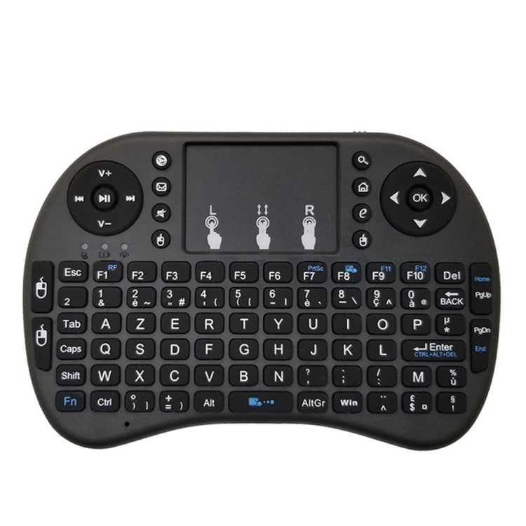 ภาษาที่รองรับ: French i8 Air Mouse คีย์บอร์ดไร้สายพร้อมทัชแพดสำหรับ Android TV Box & Smart TV & PC Tablet & Xbox360 & PS3 & HTPC/IPTV, French