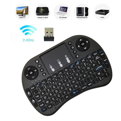 ภาษาที่รองรับ: French i8 Air Mouse คีย์บอร์ดไร้สายพร้อมทัชแพดสำหรับ Android TV Box & Smart TV & PC Tablet & Xbox360 & PS3 & HTPC/IPTV, French