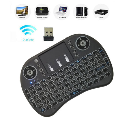 ภาษาที่รองรับ: Spanish i8 Air Mouse คีย์บอร์ดไร้สายพร้อมทัชแพดสำหรับ Android TV Box & Smart TV & PC Tablet & Xbox360 & PS3 & HTPC/IPTV, Spanish