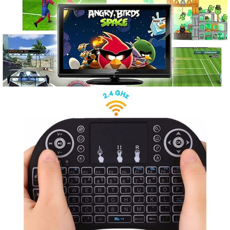 ภาษาที่รองรับ: Spanish i8 Air Mouse คีย์บอร์ดไร้สายพร้อมทัชแพดสำหรับ Android TV Box & Smart TV & PC Tablet & Xbox360 & PS3 & HTPC/IPTV, Spanish