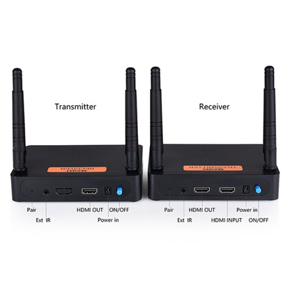 Measy FHD676 Full HD 1080P 3D 5-5.8GHz เครื่องส่งสัญญาณ HDMI ไร้สาย (เครื่องส่ง + ตัวรับ) ระยะการส่งข้อมูล: 200 ม. ข้อมูลจำเพาะ: ปลั๊ก EU, FHD676 (AU Plug), FHD676 (EU Plug), FHD676 (UK Plug), FHD676 (US Plug)