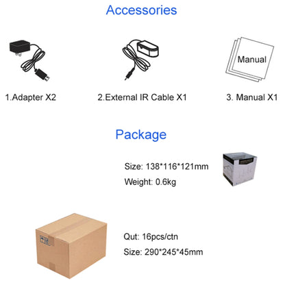 Measy FHD676 Full HD 1080P 3D 5-5.8GHz เครื่องส่งสัญญาณ HDMI ไร้สาย (เครื่องส่ง + ตัวรับ) ระยะการส่งข้อมูล: 200 ม. ข้อมูลจำเพาะ: ปลั๊ก EU, FHD676 (AU Plug), FHD676 (EU Plug), FHD676 (UK Plug), FHD676 (US Plug)