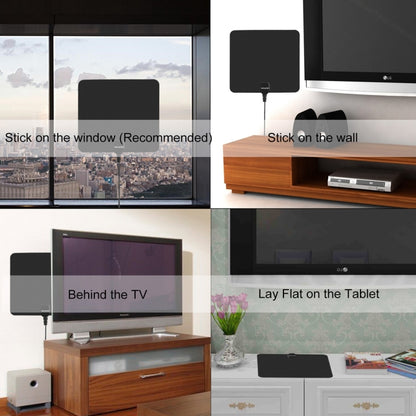 เสาอากาศทีวีดิจิตอล HD ภายในอาคารบางเฉียบพร้อมเครื่องขยายสัญญาณระยะไกล 50 ไมล์