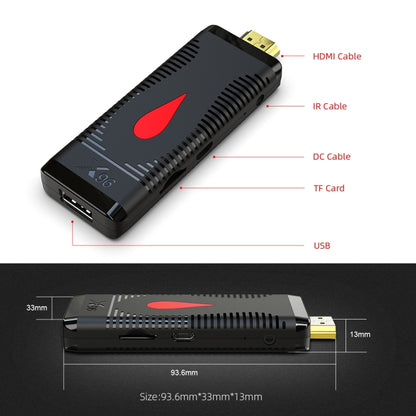 X96 S400 Android 10.0 Mini TV Stick, Allwinner H313 Quad Core ARM Cortex A53, 1GB + 8GB, รองรับ WiFi, HDMI, TF Card, USB, 1GB+8GB