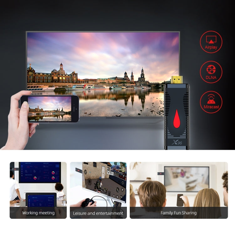 X96 S400 Android 10.0 Mini TV Stick, Allwinner H313 Quad Core ARM Cortex A53, 1GB + 8GB, รองรับ WiFi, HDMI, TF Card, USB, 1GB+8GB