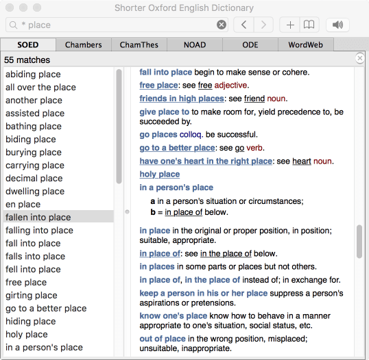 Shorter Oxford English Dictionary for Mac