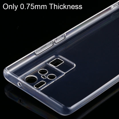 สำหรับ Vivo X50 Pro + 0.75 มม. บางเฉียบโปร่งใส TPU เคสป้องกัน, For Vivo X50 Pro+