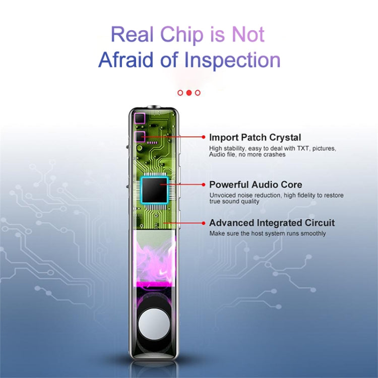 Q33 External Play MP3 Voice Control ปากกาบันทึกการลดเสียงรบกวนความละเอียดสูง, 8G, รองรับการป้องกันด้วยรหัสผ่านและการบันทึกด้วยสัมผัสเดียว, 8G