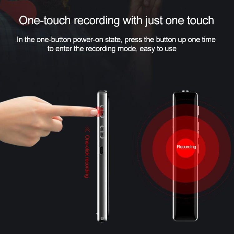 Q33 External Play MP3 Voice Control ปากกาบันทึกการลดเสียงรบกวนความละเอียดสูง, 8G, รองรับการป้องกันด้วยรหัสผ่านและการบันทึกด้วยสัมผัสเดียว, 8G