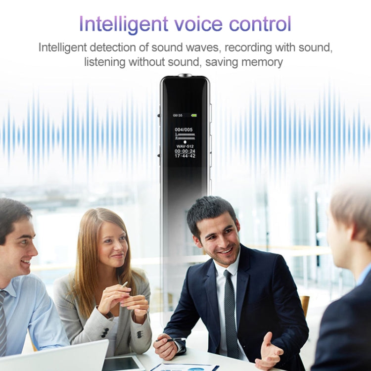 Q33 External Play MP3 Voice Control ปากกาบันทึกการลดเสียงรบกวนความละเอียดสูง, 8G, รองรับการป้องกันด้วยรหัสผ่านและการบันทึกด้วยสัมผัสเดียว, 8G