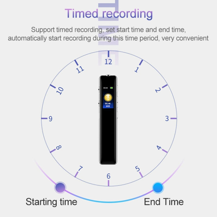 Q33 External Play MP3 Voice Control ปากกาบันทึกการลดเสียงรบกวนความละเอียดสูง, 8G, รองรับการป้องกันด้วยรหัสผ่านและการบันทึกด้วยสัมผัสเดียว, 8G