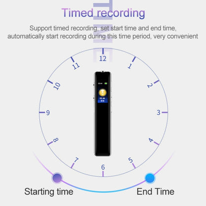 Q33 External Play MP3 Voice Control ปากกาบันทึกการลดเสียงรบกวนความละเอียดสูง, 8G, รองรับการป้องกันด้วยรหัสผ่านและการบันทึกด้วยสัมผัสเดียว, 8G