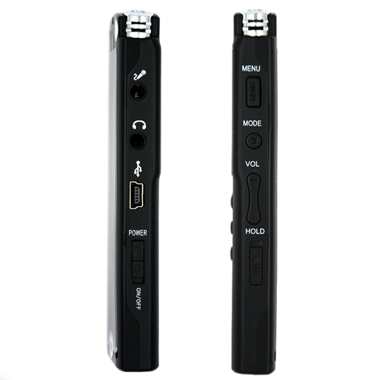 T60 หน้าจอขาวดำ HD Noise Reduction Digital Voice Recorder, 16G, รองรับรูปแบบ MP3 / WAV, 16G