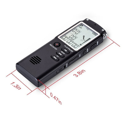 T60 หน้าจอขาวดำ HD Noise Reduction Digital Voice Recorder, 16G, รองรับรูปแบบ MP3 / WAV, 16G