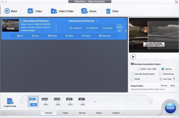 VideoProc 4K & Converter Pro 2021 v4.3 Full Version macOS
