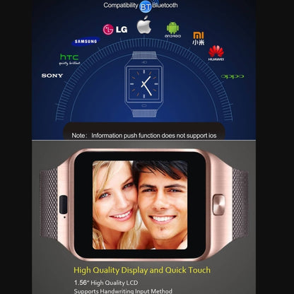 DZ09 หน้าจอ 1.56 นิ้ว Bluetooth 3.0 Android 4.1 OS เหนือโทรศัพท์สมาร์ทวอทช์พร้อมการโทรและเตือนการโทรด้วย Bluetooth & การตรวจสอบการนอนหลับ & Pedometer & การเตือนความจำและปฏิทิน & SMS & เครื่องเล่นเสียงและวิดีโอ