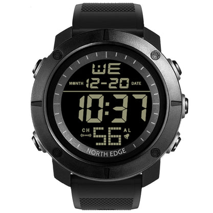 TANK North Edge Men แฟชั่นกองทัพทหารมืออาชีพกีฬากลางแจ้งกันน้ำวิ่งว่ายน้ำสมาร์ทนาฬิกาดิจิตอล, TANK North Edge