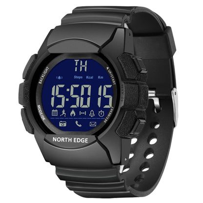 NORTH EDGE AK สมาร์ทวอทช์มัลติฟังก์ชั่นบลูทูธพร้อมไฟพื้นหลัง LED, รองรับการเตือนสายเรียกเข้า, นาฬิกาจับเวลาอัจฉริยะ, การแจ้งเตือนข้อมูล, AK