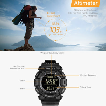 SPV706 Smart Fishing Mountaineering Waterproof มัลติฟังก์ชั่นนาฬิกากีฬากลางแจ้ง