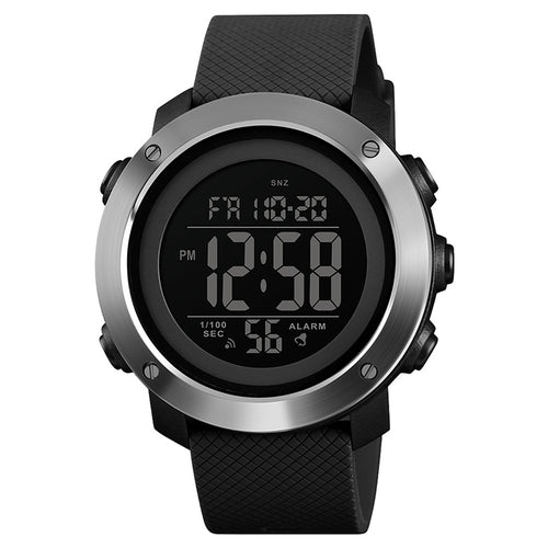 SKMEI 1416 มัลติฟังก์ชั่นแฟชั่นกลางแจ้ง Noctilucent Waterproof Steel Ring Digital Watch, Steel Ring, 1416 Steel Ring