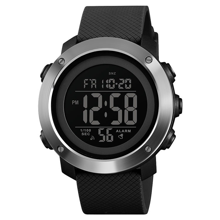 SKMEI 1416 มัลติฟังก์ชั่นแฟชั่นกลางแจ้ง Noctilucent Waterproof Steel Ring Digital Watch, Steel Ring, 1416 Steel Ring