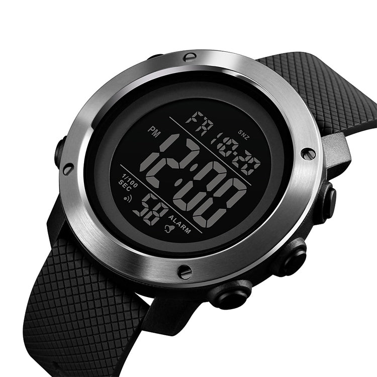 SKMEI 1416 มัลติฟังก์ชั่นแฟชั่นกลางแจ้ง Noctilucent Waterproof Steel Ring Digital Watch, Steel Ring, 1416 Steel Ring