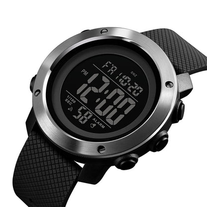 SKMEI 1416 มัลติฟังก์ชั่นแฟชั่นกลางแจ้ง Noctilucent Waterproof Steel Ring Digital Watch, Steel Ring, 1416 Steel Ring