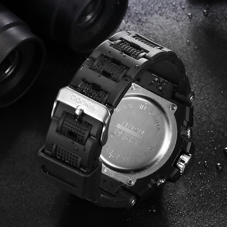 addies MY-1818 Luminous Three-window LED Outdoor Sports Multi-function Electronic Watch for Men, Support Calendar / Alarm Clock / Timer