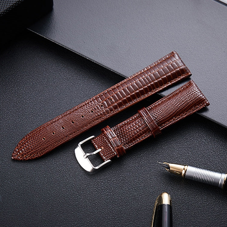 สายนาฬิกาสายหนังลายจิ้งจก ขนาด 24มม, Size: 24mm