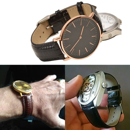 สายนาฬิกาสายหนังลายจิ้งจก ขนาด 24มม, Size: 24mm