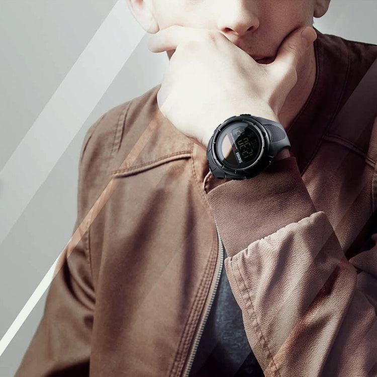 SKMEI 1405 Fashion Solar Power Outdoor Sports Watch มัลติฟังก์ชั่น 50m Waterproof Men Digital Watch