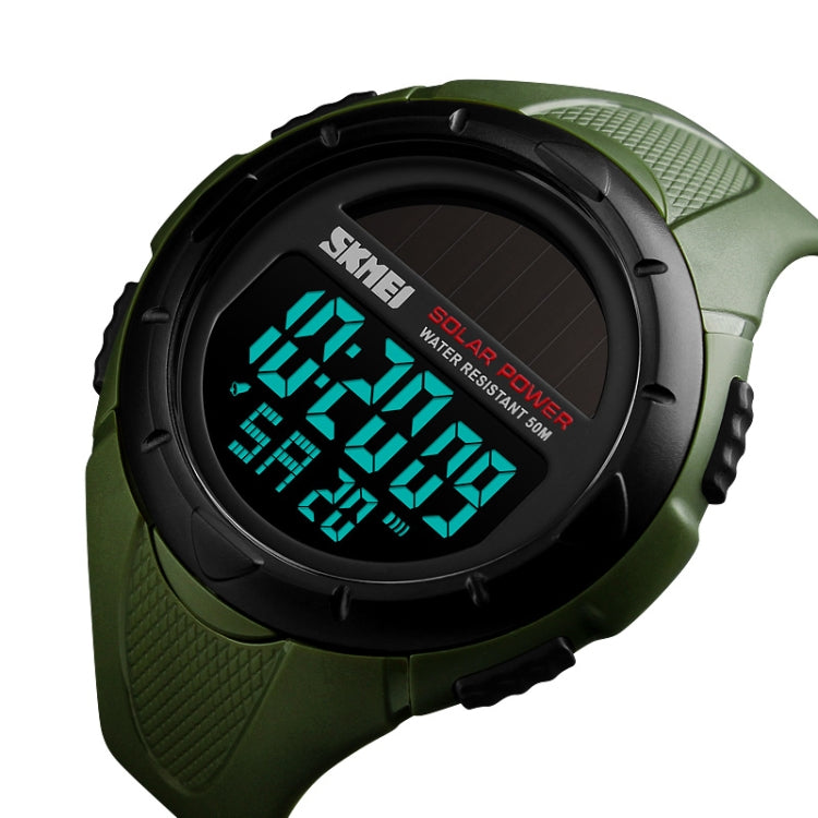 SKMEI 1405 Fashion Solar Power Outdoor Sports Watch มัลติฟังก์ชั่น 50m Waterproof Men Digital Watch