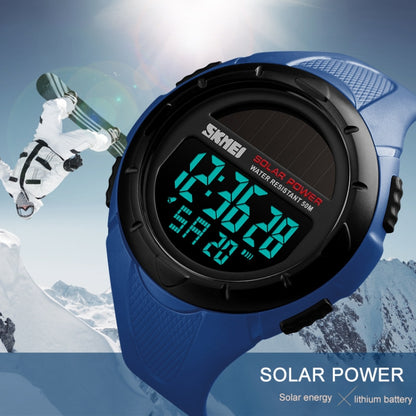 SKMEI 1405 Fashion Solar Power Outdoor Sports Watch มัลติฟังก์ชั่น 50m Waterproof Men Digital Watch