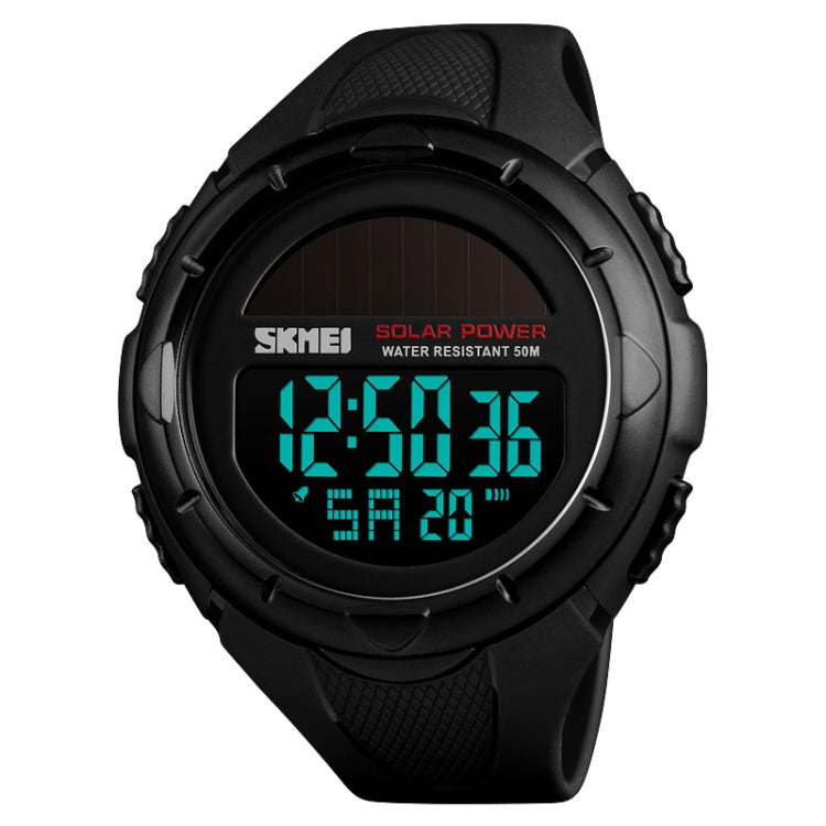 SKMEI 1405 Fashion Solar Power Outdoor Sports Watch มัลติฟังก์ชั่น 50m Waterproof Men Digital Watch