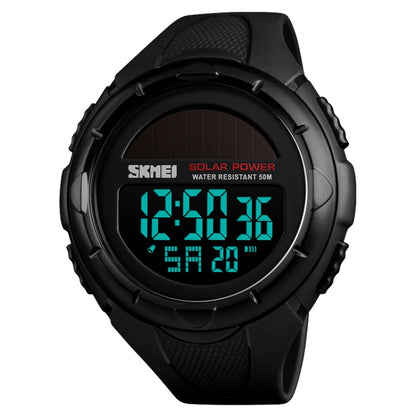 SKMEI 1405 Fashion Solar Power Outdoor Sports Watch มัลติฟังก์ชั่น 50m Waterproof Men Digital Watch