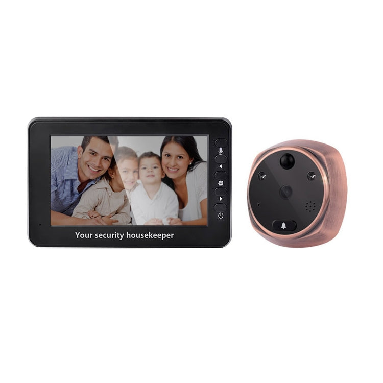 M4300A หน้าจอแสดงผล 4.3 นิ้วกล้อง 3.0MP วิดีโอออดอัจฉริยะรองรับการ์ด TF (สูงสุด 32GB) และการตรวจจับการเคลื่อนไหวและการมองเห็นกลางคืนแบบอินฟราเรด, M4300A