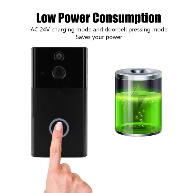 VESAFE HD 720P กล้องรักษาความปลอดภัยสมาร์ท WiFi Video Doorbell Intercom, รองรับการ์ด TF และอินฟราเรด Night Vision & Motion Detection App สำหรับ IOS และ Android, VS-A5 Black, VS-A4 Silver