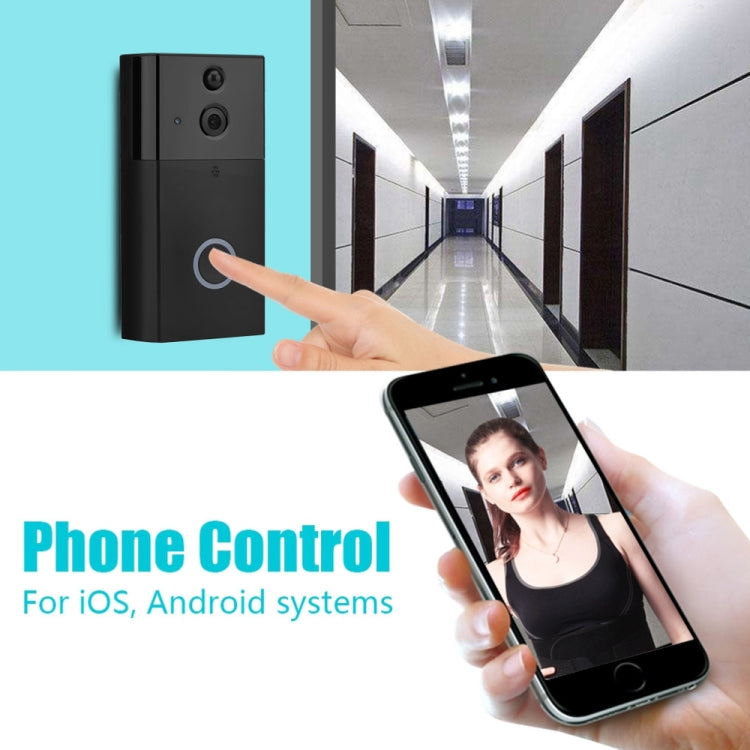 VESAFE HD 720P กล้องรักษาความปลอดภัยสมาร์ท WiFi Video Doorbell Intercom, รองรับการ์ด TF และอินฟราเรด Night Vision & Motion Detection App สำหรับ IOS และ Android, VS-A5 Black, VS-A4 Silver