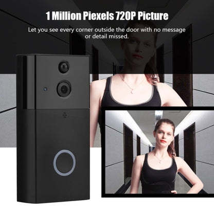 VESAFE HD 720P กล้องรักษาความปลอดภัยสมาร์ท WiFi Video Doorbell Intercom, รองรับการ์ด TF และอินฟราเรด Night Vision & Motion Detection App สำหรับ IOS และ Android, VS-A5 Black, VS-A4 Silver