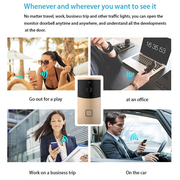 VESAFE Home VS-M2 HD 720P กล้องรักษาความปลอดภัยสมาร์ท WiFi วิดีโอออดอินเตอร์คอม, รองรับการ์ด TF และ Night Vision และแอปตรวจจับ PIR สำหรับ IOS และ Android, VS-M2